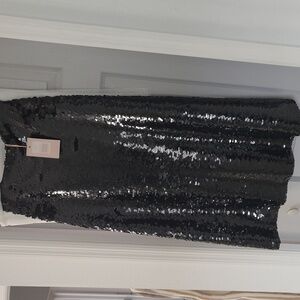 Alexis Black Sequin Skirt